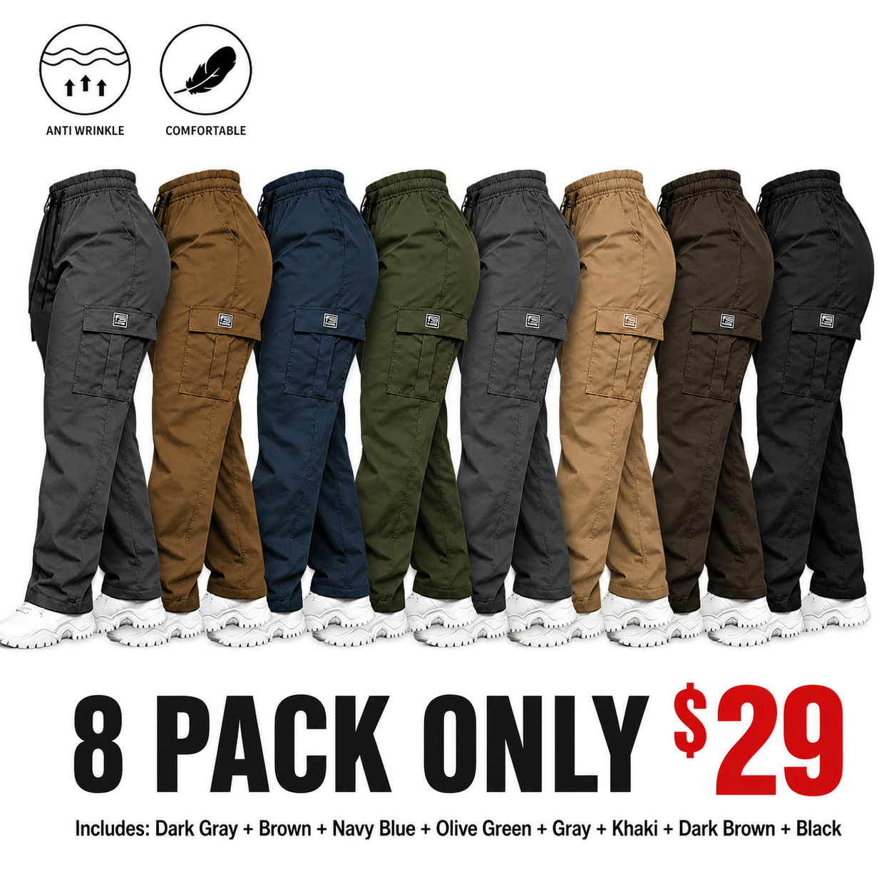 Women's Vintage Loose Cargo Pants