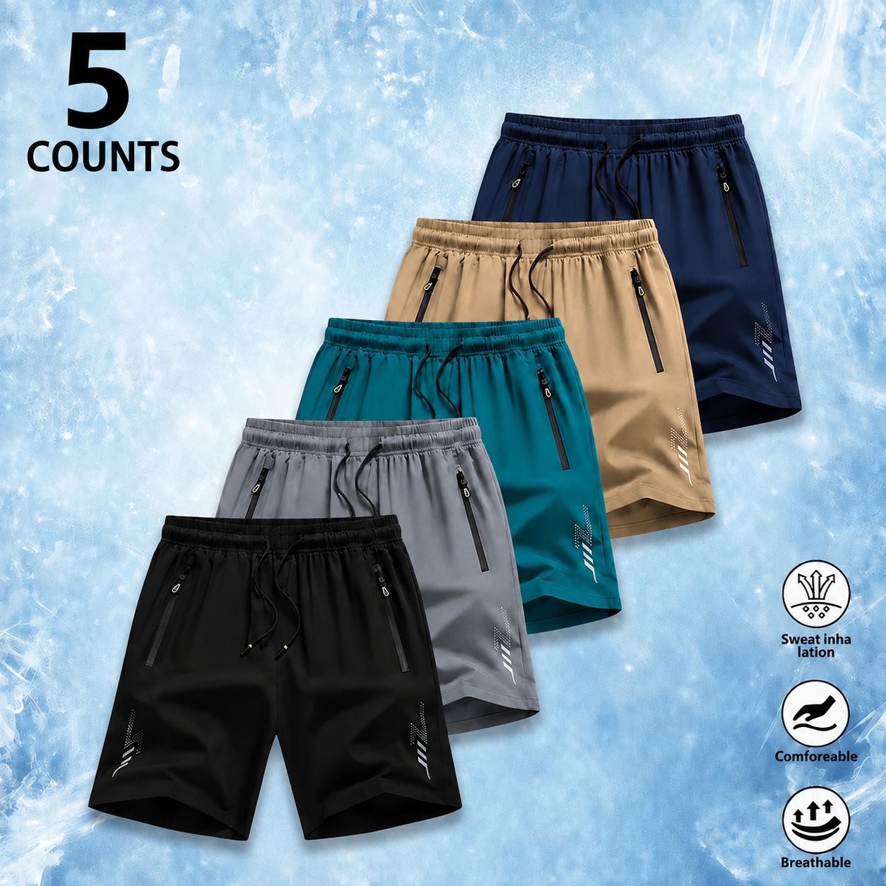 High-quality quick-dry athletic shorts