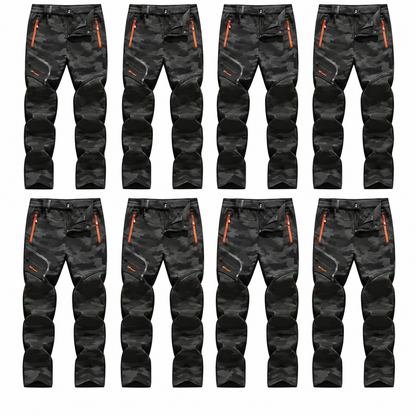 (SALE) Plain Fleece-Insulated Thermal Pants - Waterproof Softshell, Below the Ankle, Heat Reflective, Zip Pockets