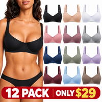 12-pack only $29(Black + Nude + White + Pink + Mauve + Gray + Navy Blue + Sage Green + Lavender + Burgundy + Light Blue + Taupe)