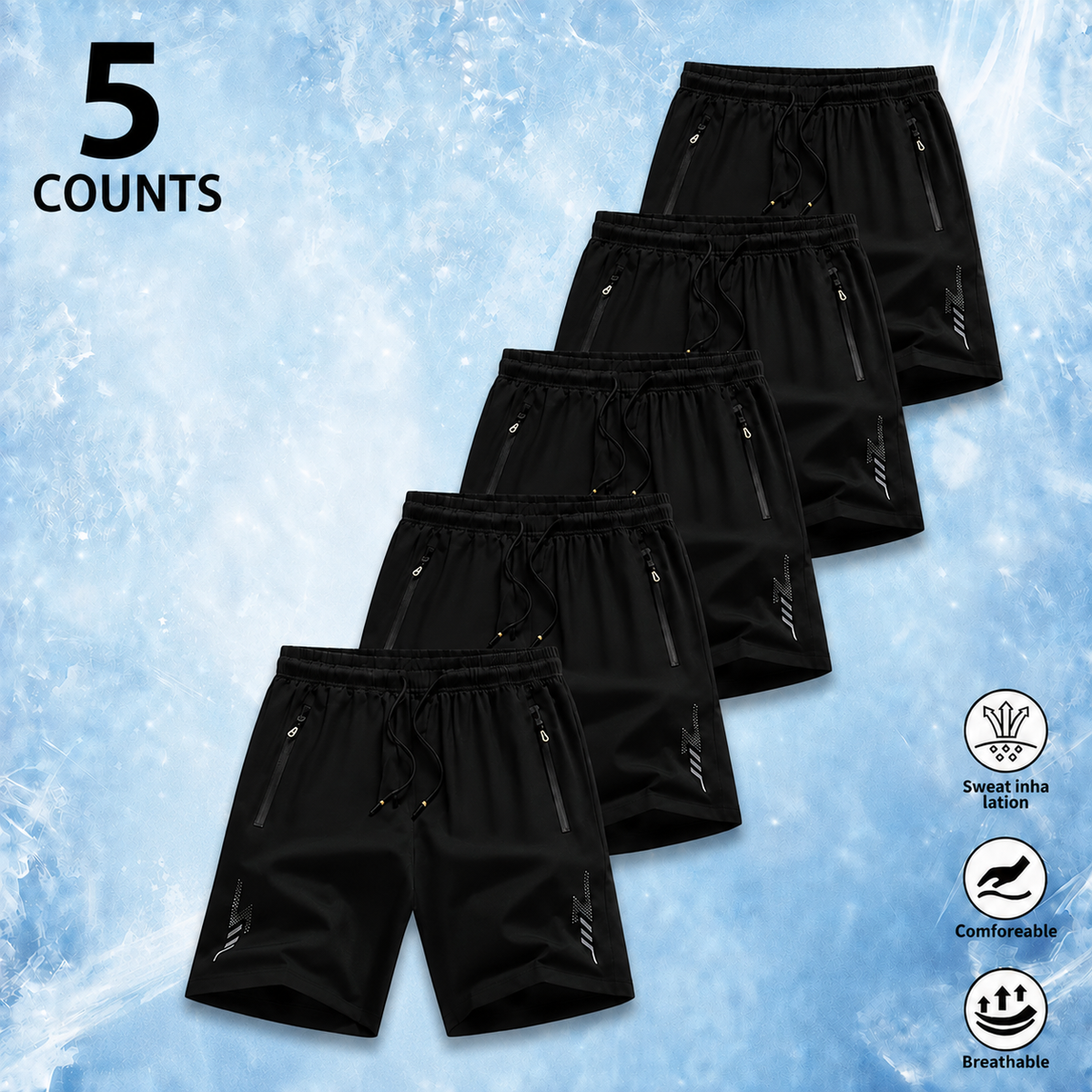High-quality quick-dry athletic shorts