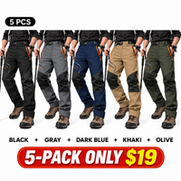 5-PACK ONLY $19-BLACK + GRAY + DARK BLUE + KHAKI + OLIVE