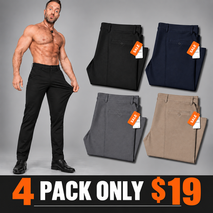 👍🔥Limited-Time Promotion-Stretch Dress Pants No Iron Golf Pants