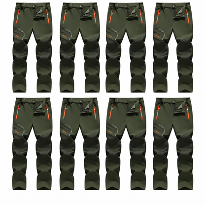 (SALE) Plain Fleece-Insulated Thermal Pants - Waterproof Softshell, Below the Ankle, Heat Reflective, Zip Pockets
